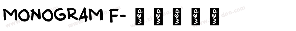 MONOGRAM F字体转换